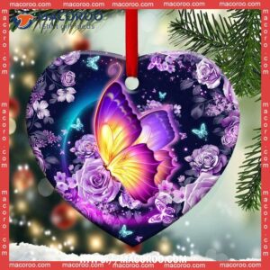 Butterfly Memorial My Mind Heart Ceramic Ornament, Butterfly Christmas Decorations