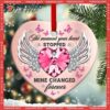 Butterfly My Heart Changed Forever Ceramic Ornament, Butterfly Ornament Set
