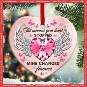 Butterfly My Heart Changed Forever Ceramic Ornament, Butterfly Ornament Set