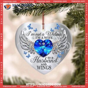 butterfly my husband has wings heart ceramic ornament butterfly ornament set 3