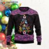 Butterfly-patterned Ugly Christmas Sweater