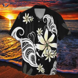 Butterfly Plumeria Polynesian Hawaiian Shirt