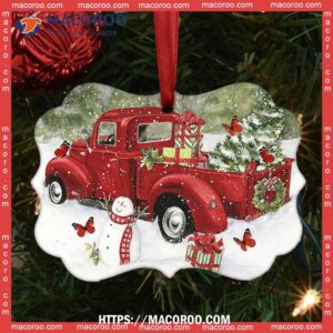 butterfly red truck memory metal ornament butterfly xmas ornaments 1