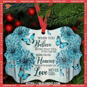 butterfly when you believe metal ornament butterfly christmas ornaments 2