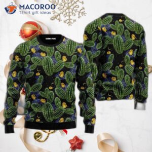 Cactus Christmas Pattern Ugly Sweater