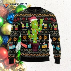 Cactus Christmas Ugly Sweater