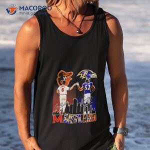cal ripken and ray lewis maryland signatures shirt tank top