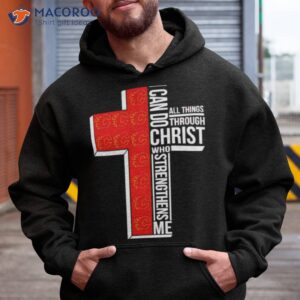 Calgary Flames I Can Do All Things Through Christ Who Strengthens Me Cross Shirt