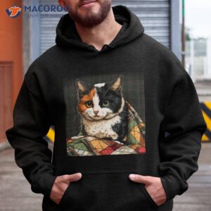 Calico Cat On A Quilshirt