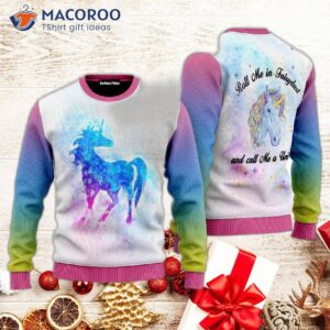 Call Me An Ugly Unicorn Christmas Sweater.