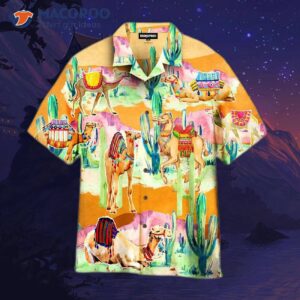 Camel-loving Desert Yellow Hawaiian Shirts