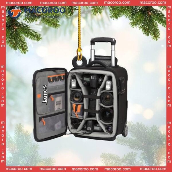 Camera Bag Custom-shaped Photo Christmas Acrylic Ornament