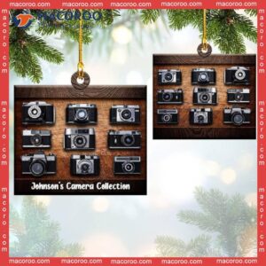 Camera Collection Custom-shaped Photo Christmas Acrylic Ornament