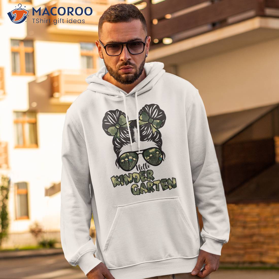 Camo Hello Kindergarten Back To School Teacher And Child Shirt Camo Hello Kindergarten Back To School Teacher And Child Shirt