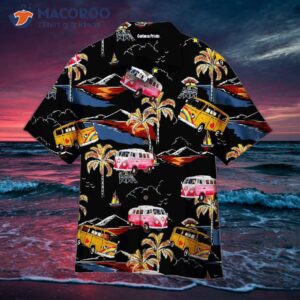 camping car black hawaiian shirt 1