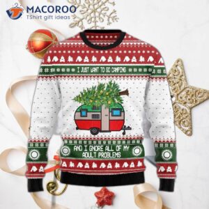 Camping Christmas Ugly Sweater
