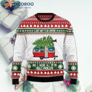 Camping Ugly Christmas Sweater