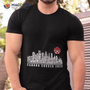 Canada Soccer 2023 Team Players Name City Skyline Shirt