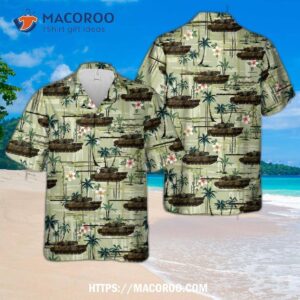 Canadian Army Leopard C1 Hawaiian Shirt