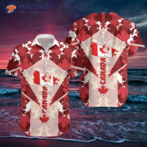 Canadian Maple Leaf Hawaiian Shirts