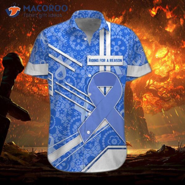 Cancer Awareness Blue Hawaiian Shirts