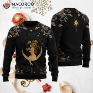 Cancer Gold Zodiac Ugly Christmas Sweater