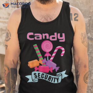 candy security funny halloween lollipop shirt tank top