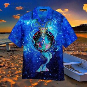 Capricorn Zodiac Blue Hawaiian Shirts