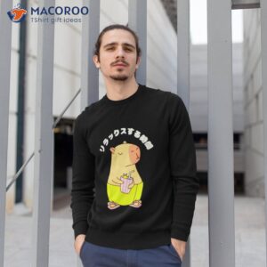 Capybara Relax Time Shirt 2 capybara relax time shirt sweatshirt 1