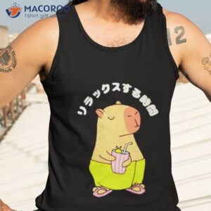 Capybara Relax Time Shirt 3 capybara relax time shirt tank top 3