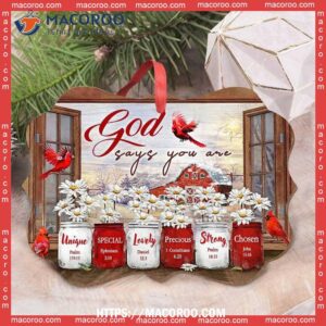 cardinal birds god says you are metal ornament hallmark cardinal ornament 2