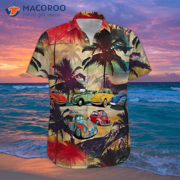 Caribbean Tropical Red Hawaiian Shirts