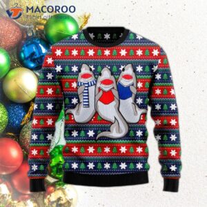 Caroling Sharks’ Ugly Christmas Sweater