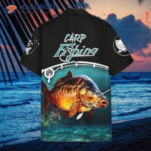Carp Fishing Blue And Black Hawaiian Shirts