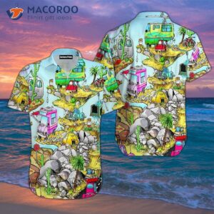 Cartoon Camper Hawaiian Shirts