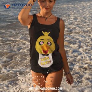 cartoons chica head fnaf lets eashirt tank top 3
