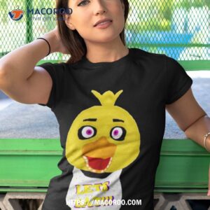 cartoons chica head fnaf lets eashirt tshirt 1