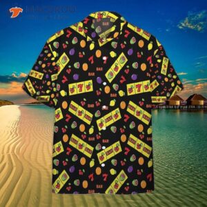 Casino Lucky Slots Black Hawaiian Shirts