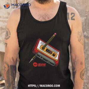 cassette tape rewind shirt tank top