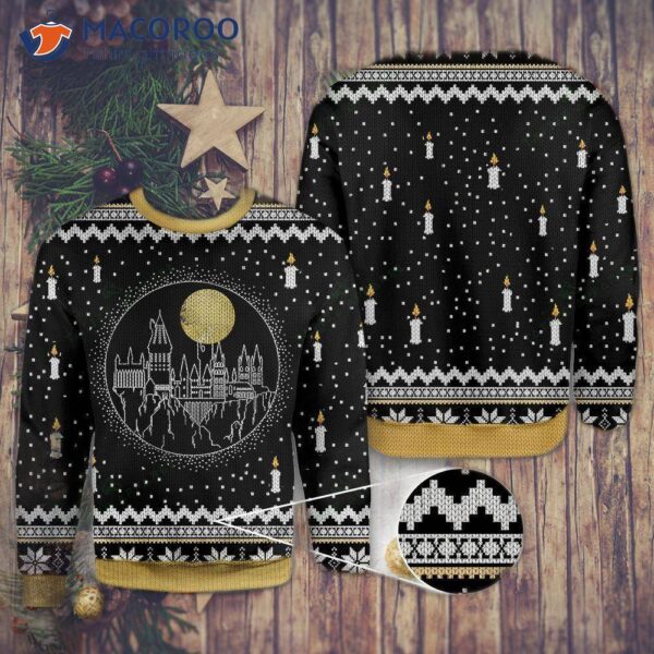Castle Candles Ugly Christmas Sweater