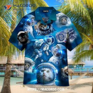 Cat Astronaut Hawaiian Shirt