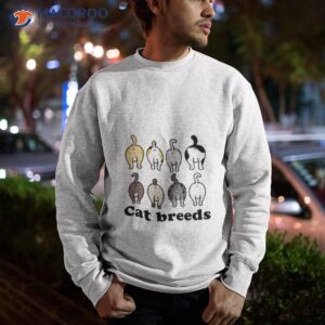 cat breeds design shirt sweatshirt