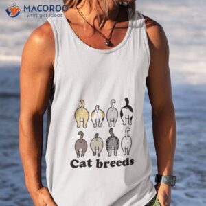 cat breeds design shirt tank top