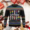 Cat Lgbt-colored Ugly Christmas Sweater