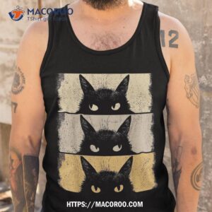 cat lover grumpy black kitten mom dad shirt tank top 2