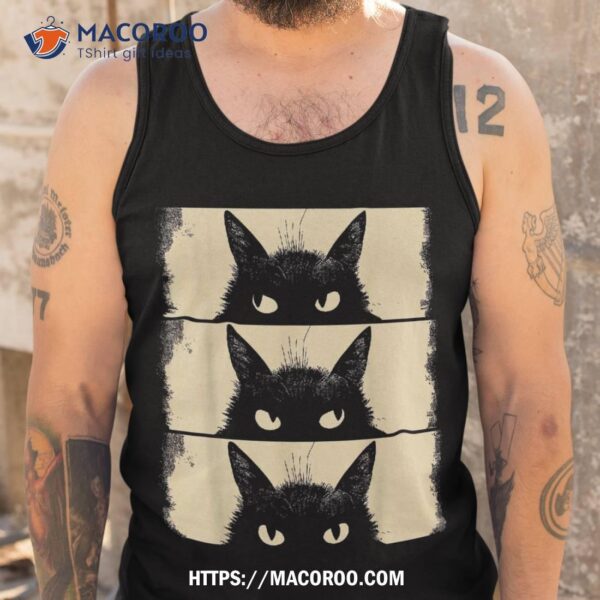 Cat Lover, Grumpy Black Kitten, Mom, Dad Shirt