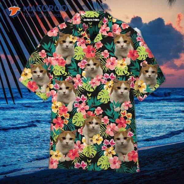 Cat Lover Summer Tropical Pattern Hawaiian Shirts