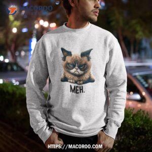 cat meh funny cat lover kitten quotes shirt sweatshirt