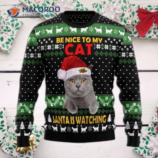 Cat’s Nice Ugly Christmas Sweater