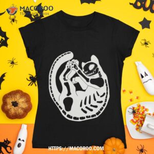Cat Skeleton Goth Artwork Shirt